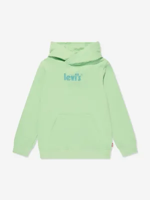 Levi's Boys Logo Pullover Hoodie in Green