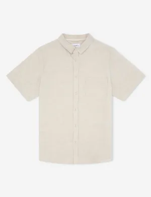 Linen Short Sleeve Shirt - Natural