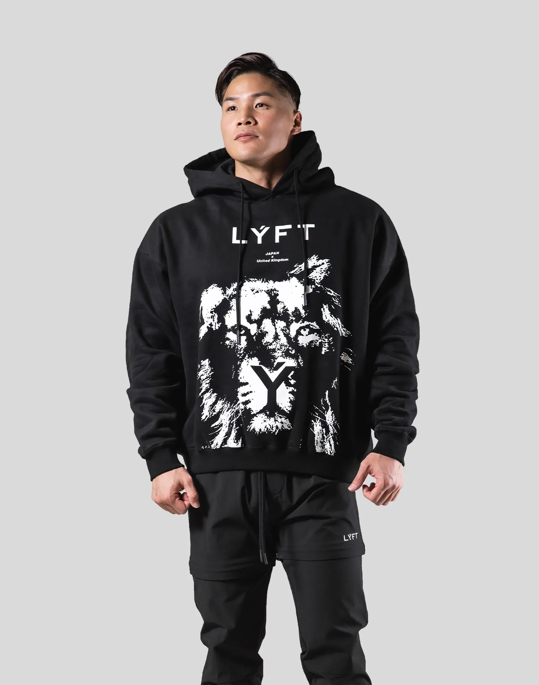 Lion Pullover Hoodie - Black