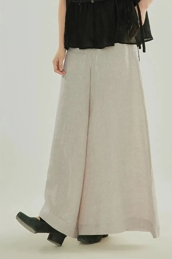 Liu Hé 流河 Flowing River Modernized Song Dynasty Ramie Plant Trousers