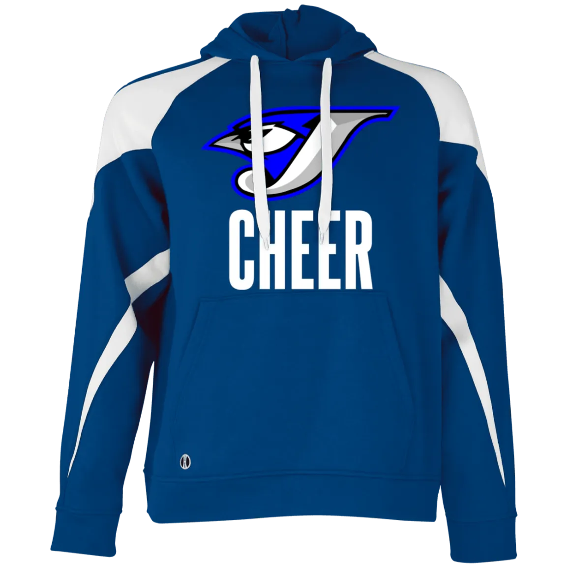 Logo Cheer 229546 Athletic Colorblock Fleece Hoodie