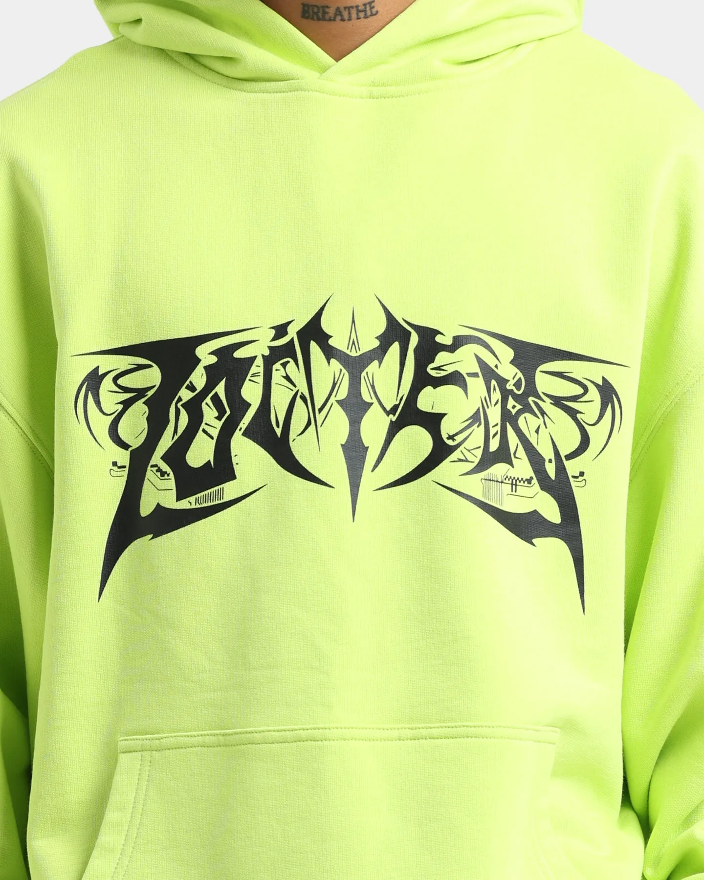 Loiter Anarchy Hoodie Neon Green