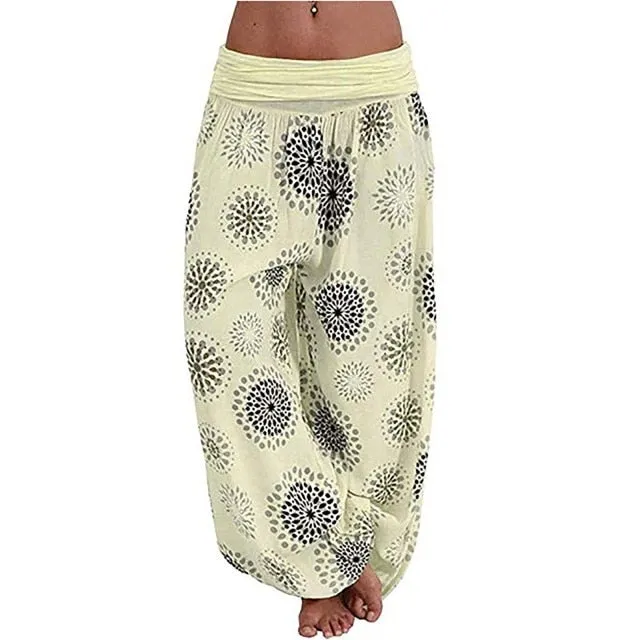 Loose Pant Women Plus Size Casual Loose Baggy Harem Pants Female Summer Wide Leg Harem Pants Afghani Genie Indian Aladdin