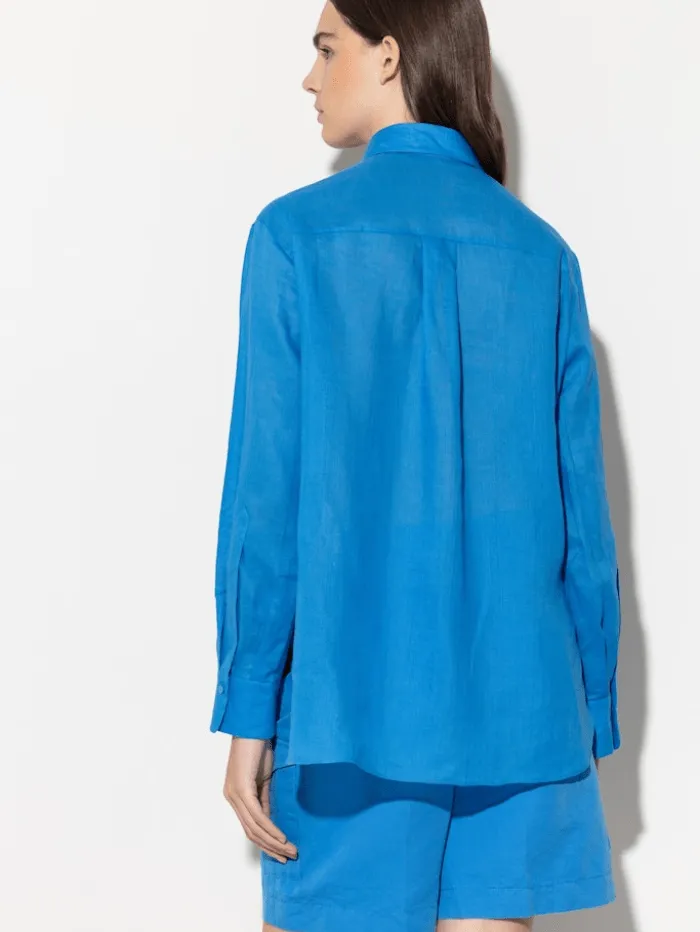 Luisa Cerano Azure Ramie Shirt 298331 3500 Col 0235