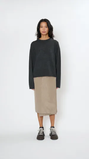 Malou Sweater in Charcoal Melange