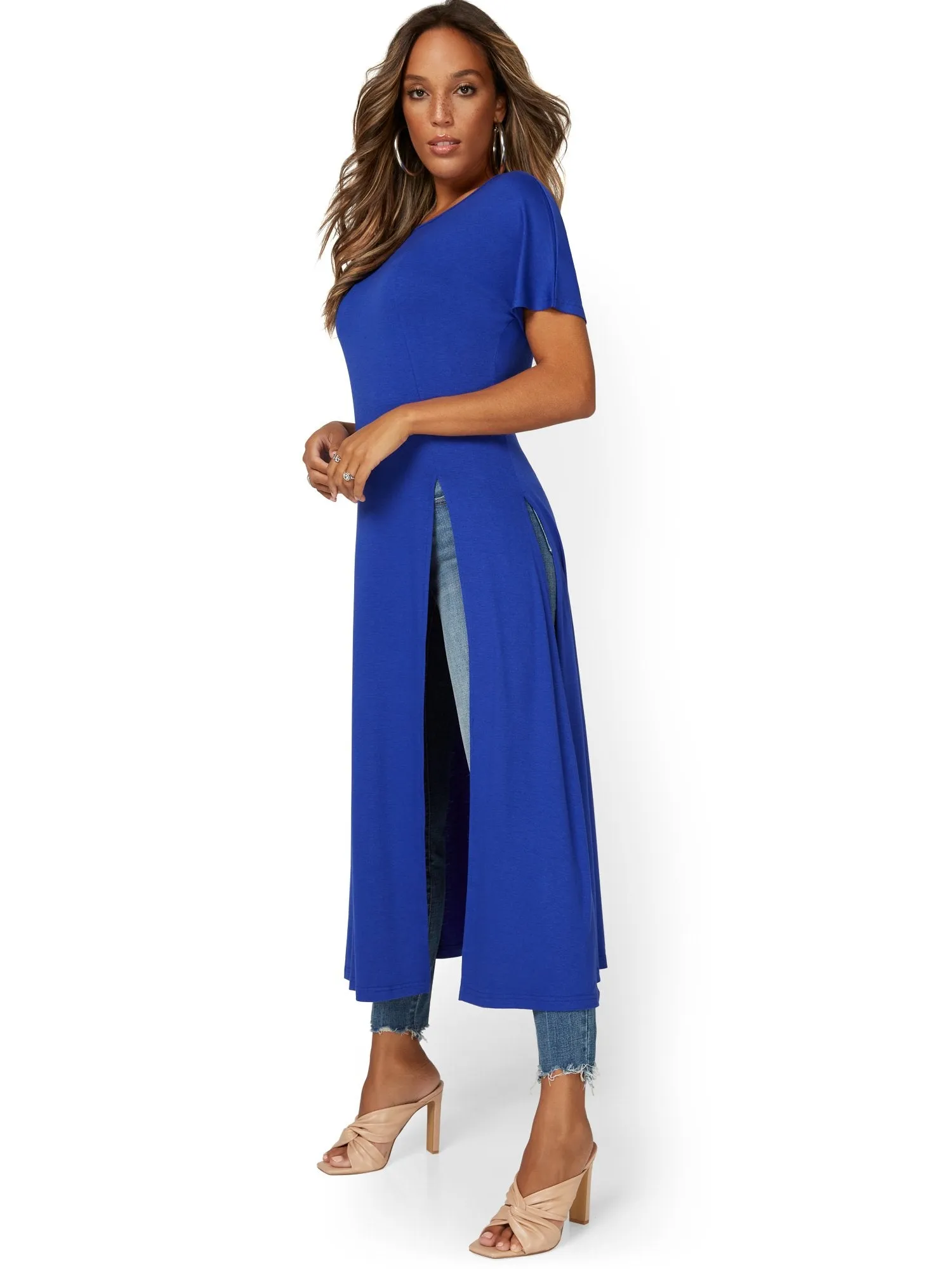 Maxi Slit Knit Top