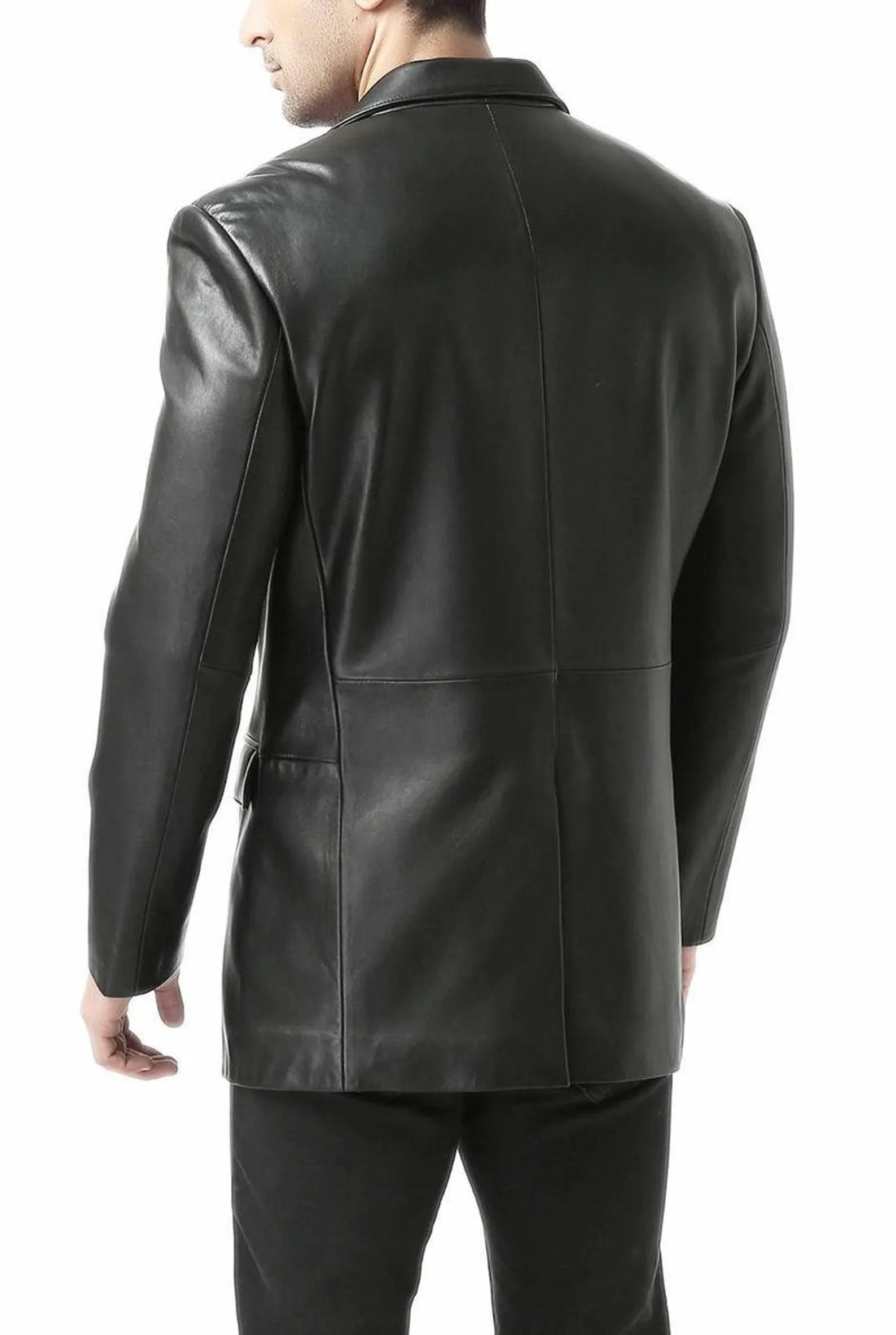 Men's Leather Blazer