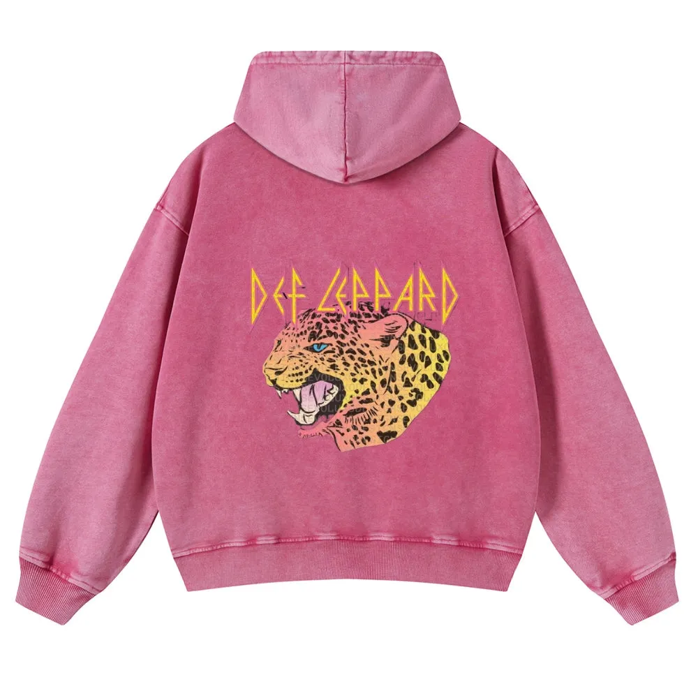 Mens Vintage Tiger Print Hoodies