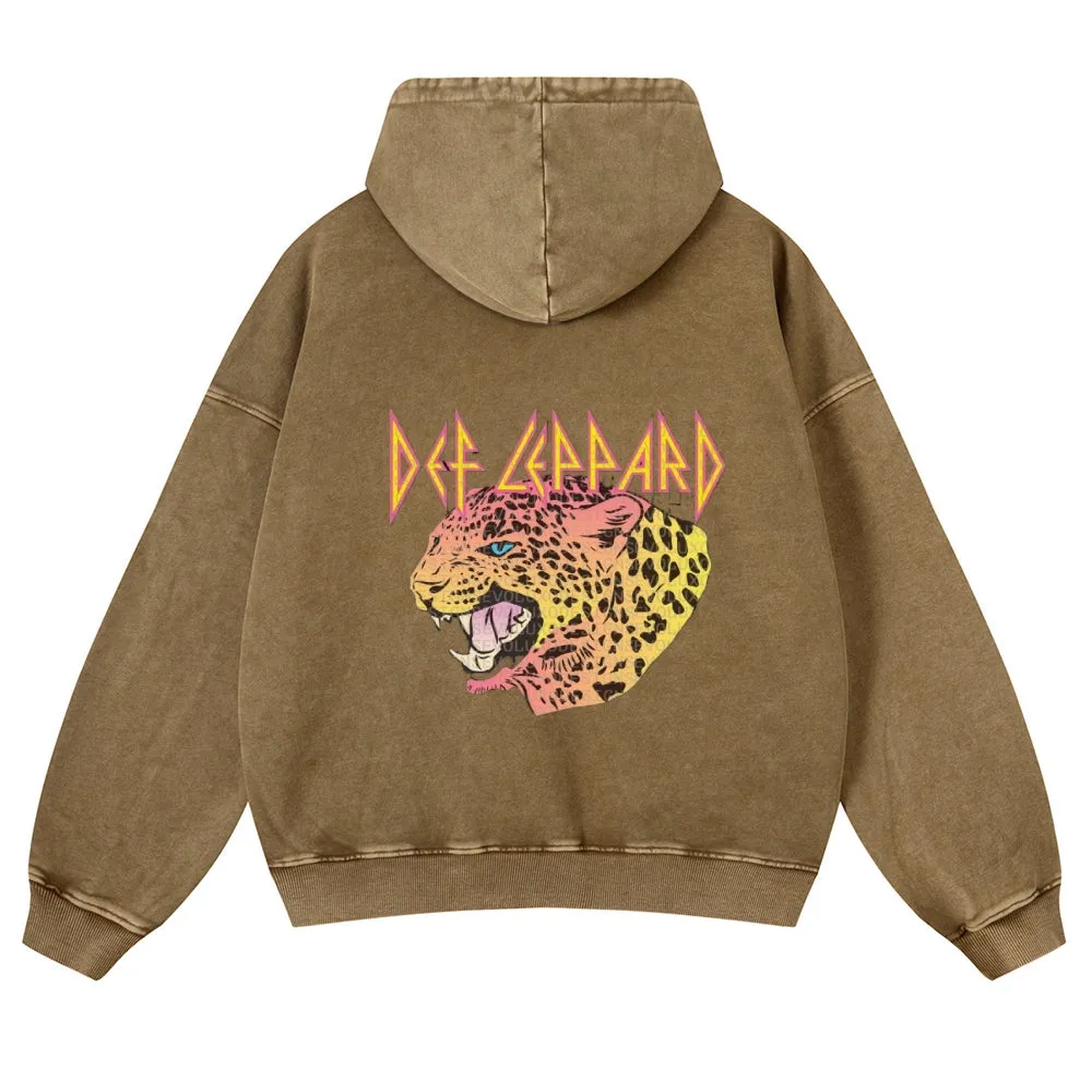 Mens Vintage Tiger Print Hoodies