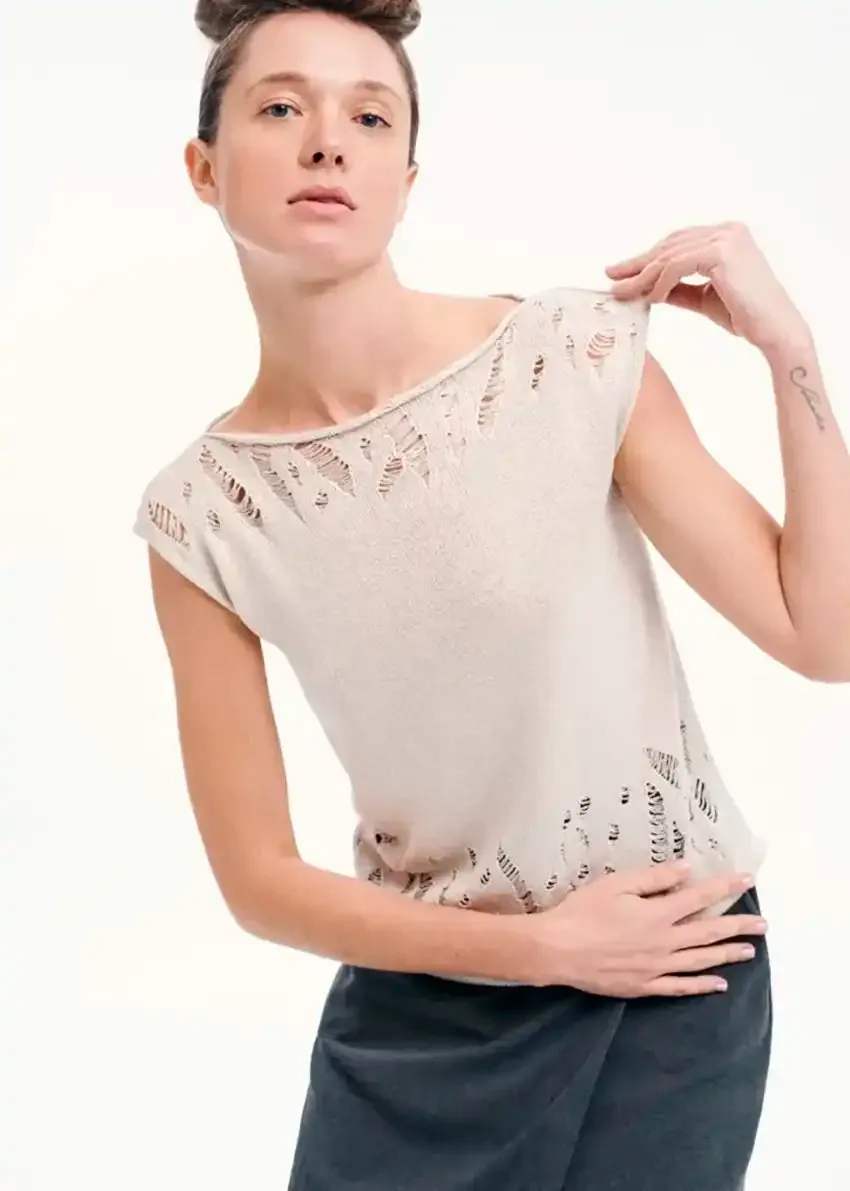 Metallic Knit Top