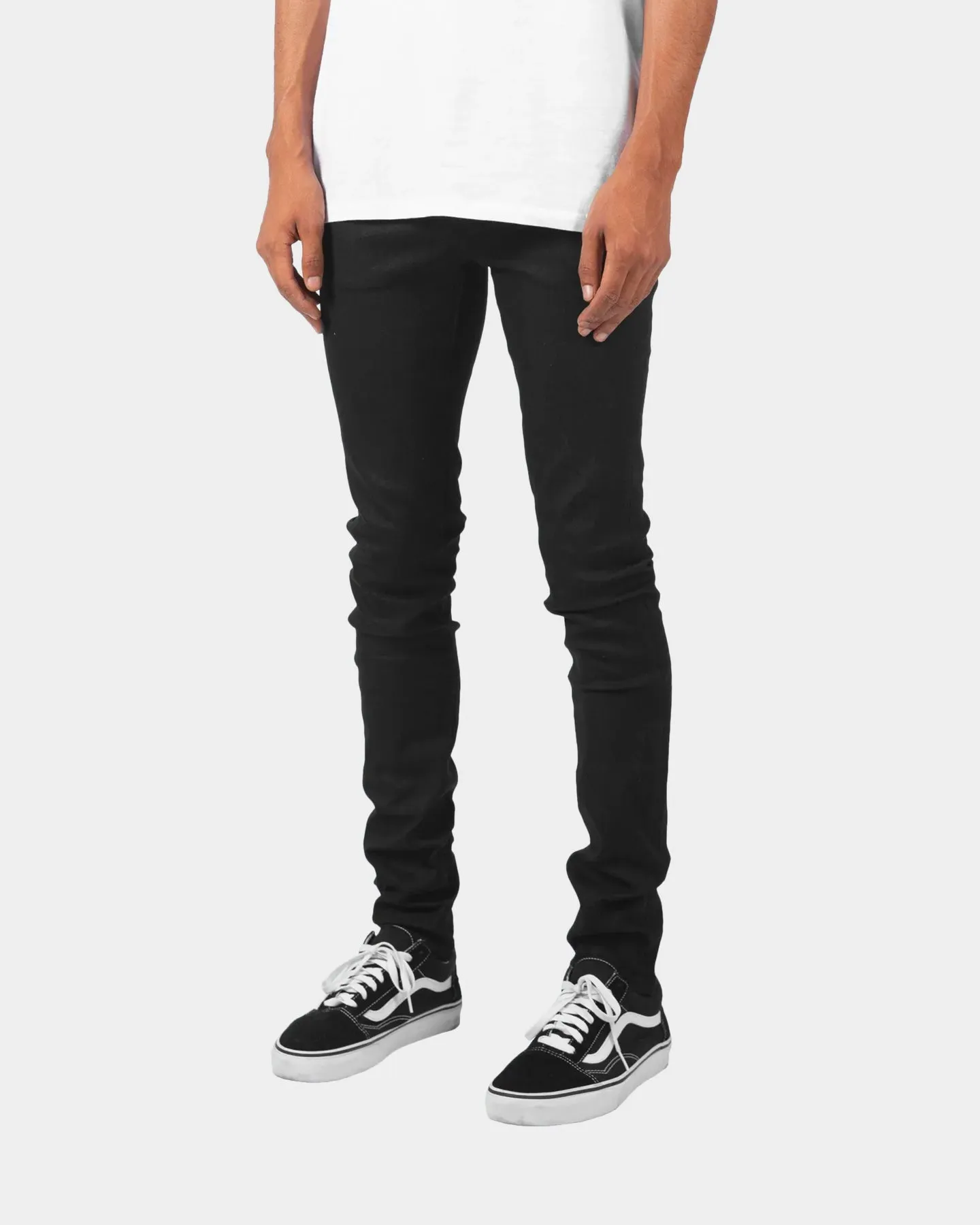 MNML X43 Stretch Denim Jeans Matte Black