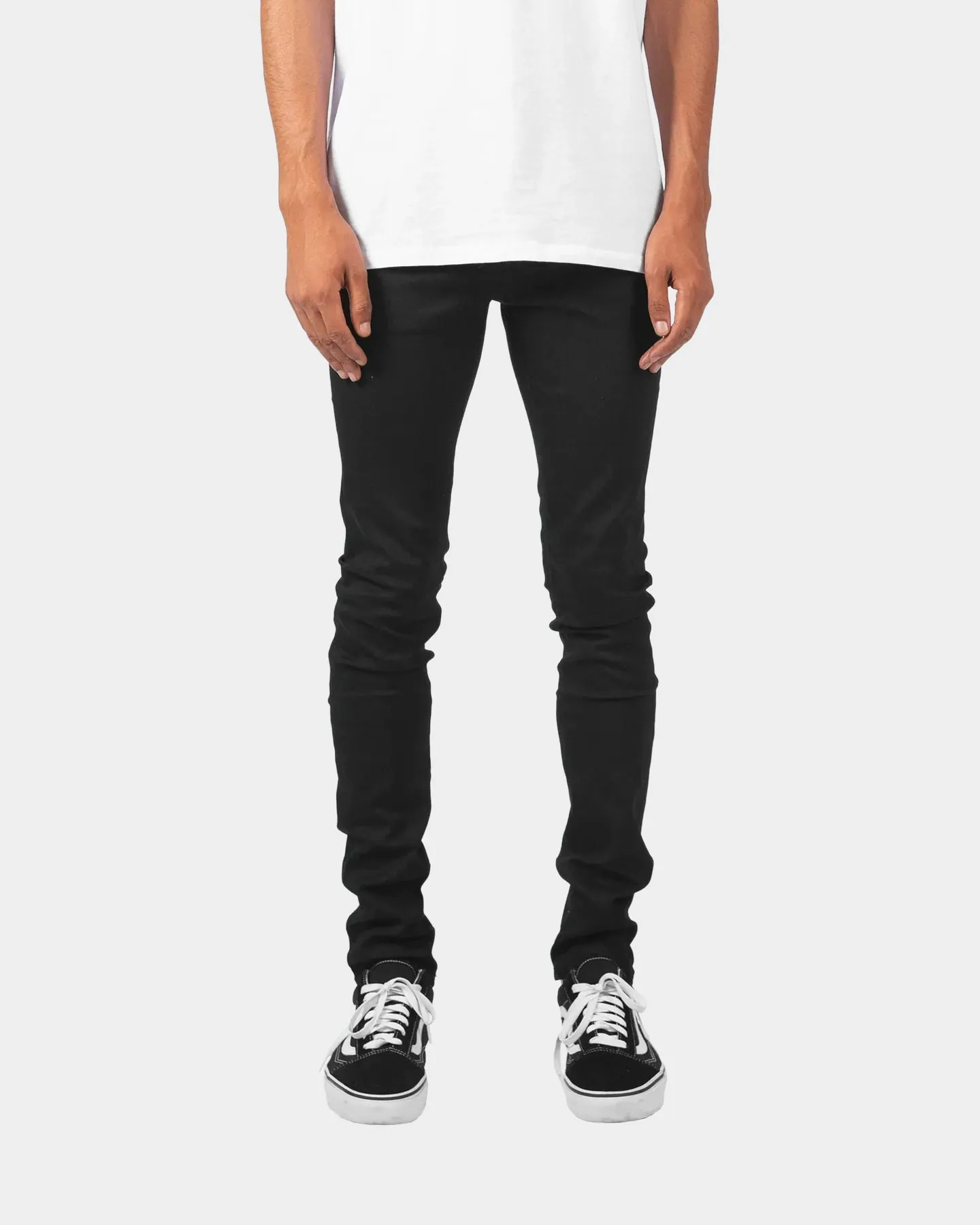 MNML X43 Stretch Denim Jeans Matte Black