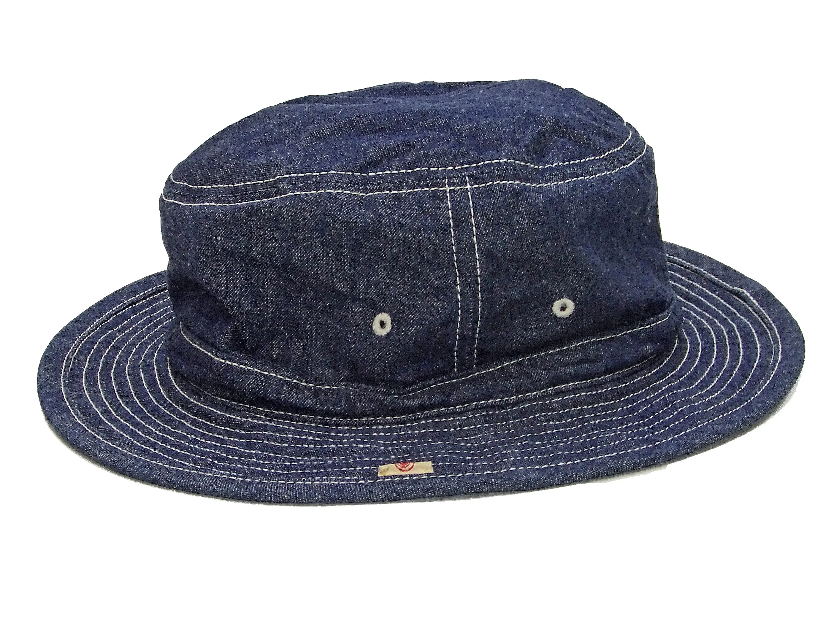 Momotaro Jeans Denim Bucket Hat Men's Casual Daisy Mae Hat Style Indigo Denim Boonie Hat MZCA0001