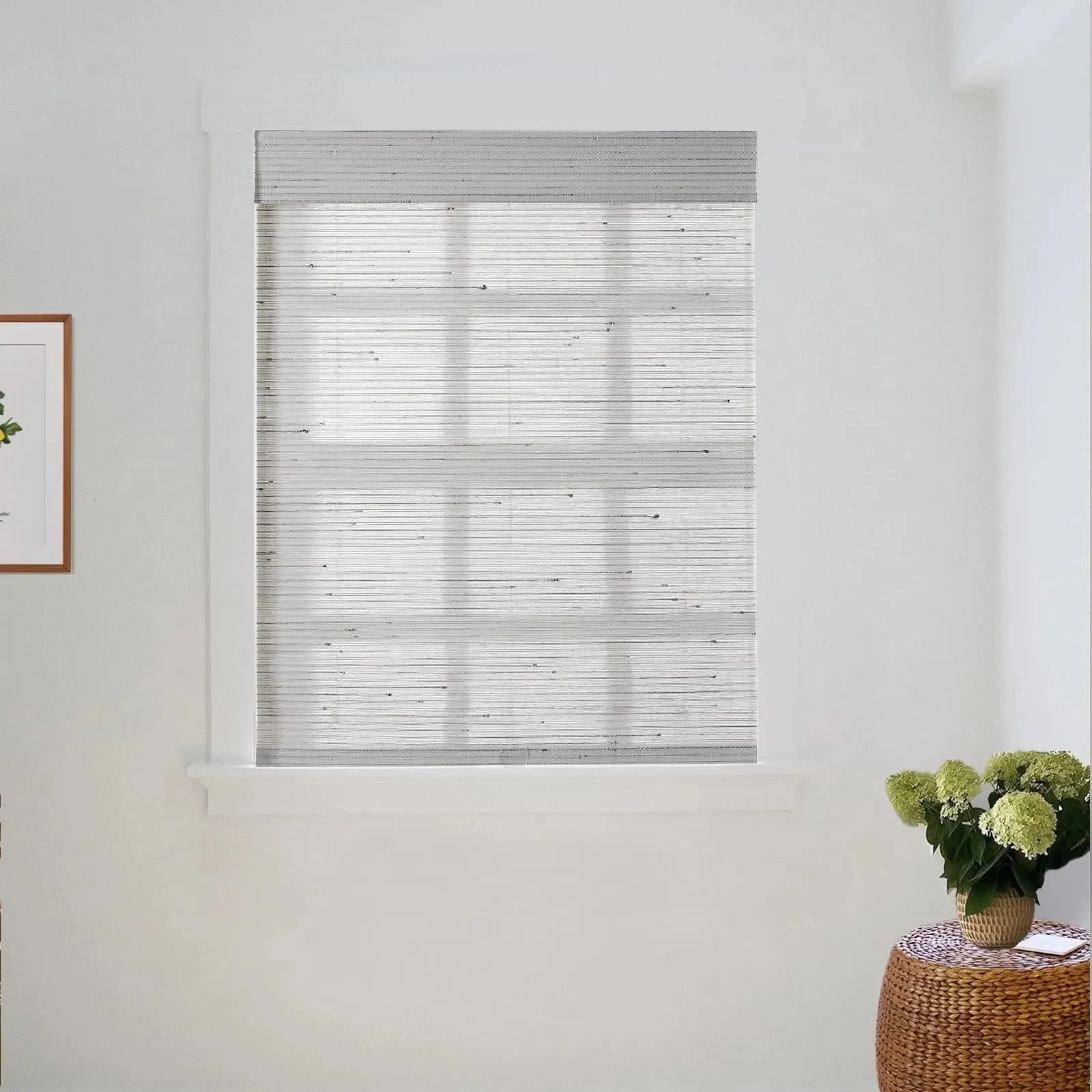 Natural Paper Bamboo Woven Shade - Birch White