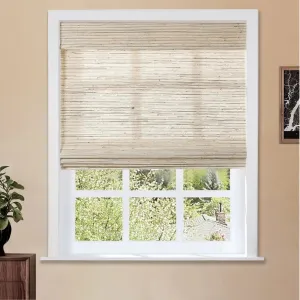 Natural Ramie Bamboo Woven Shade - Beige Brown