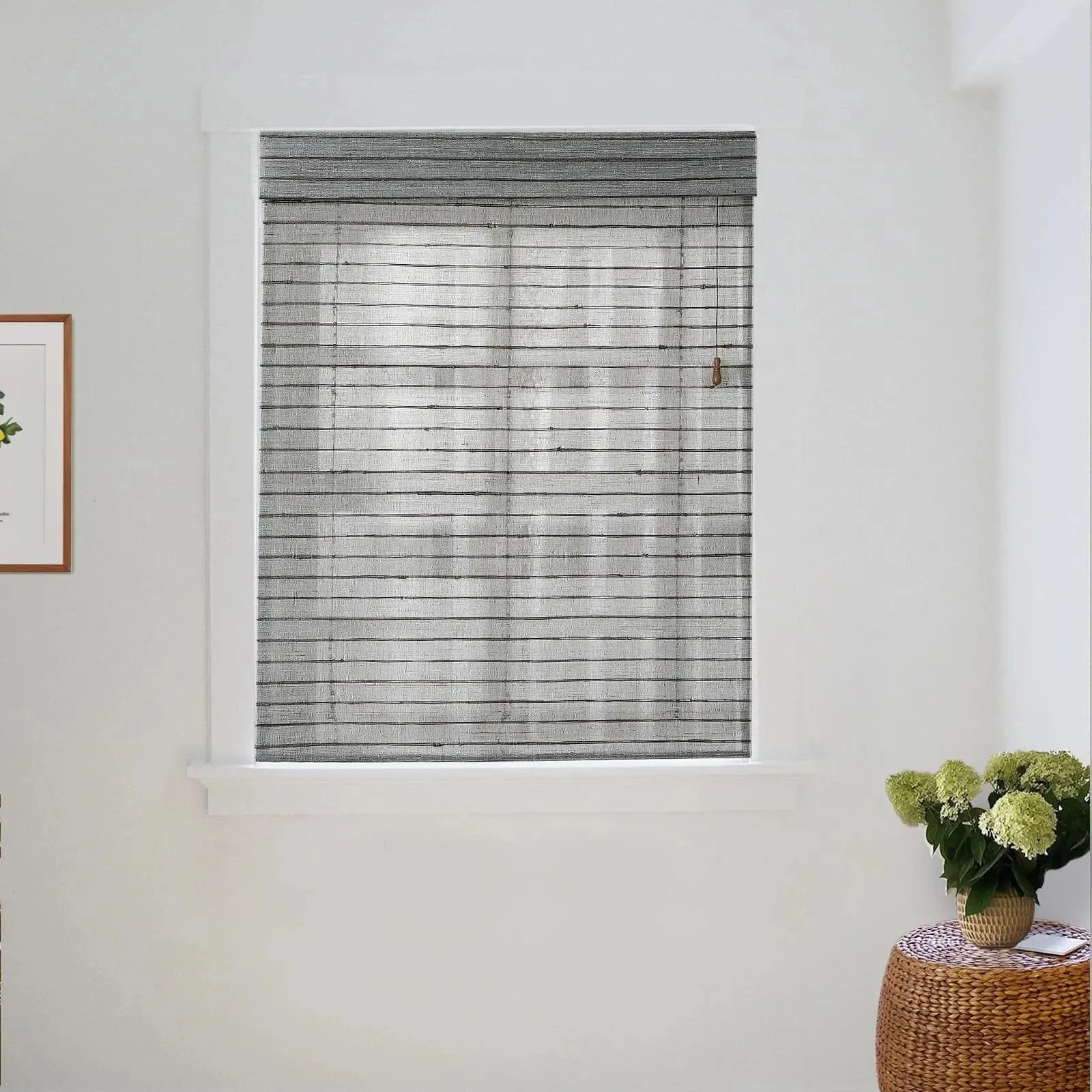 Natural Ramie Bamboo Woven Shade - Nightfall