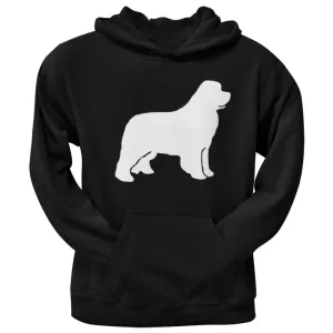 Newfoundland Silhouette Black Adult Hoodie