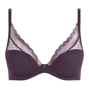 Norah Chic Aubergine Plunge T-Shirt Bra