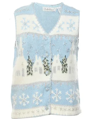 Nordic Knit Christmas Vest - M