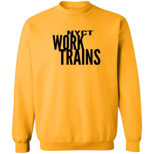 NYCT Work Trains T-Shirt Pullover Sweatshirt (yellow))