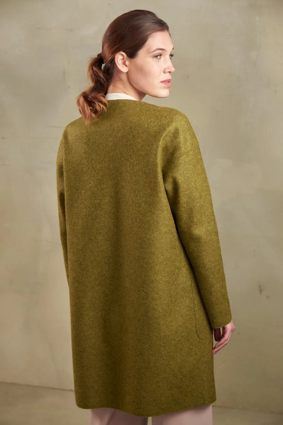 Overall Coat Alpaca & Wool Color Avocado