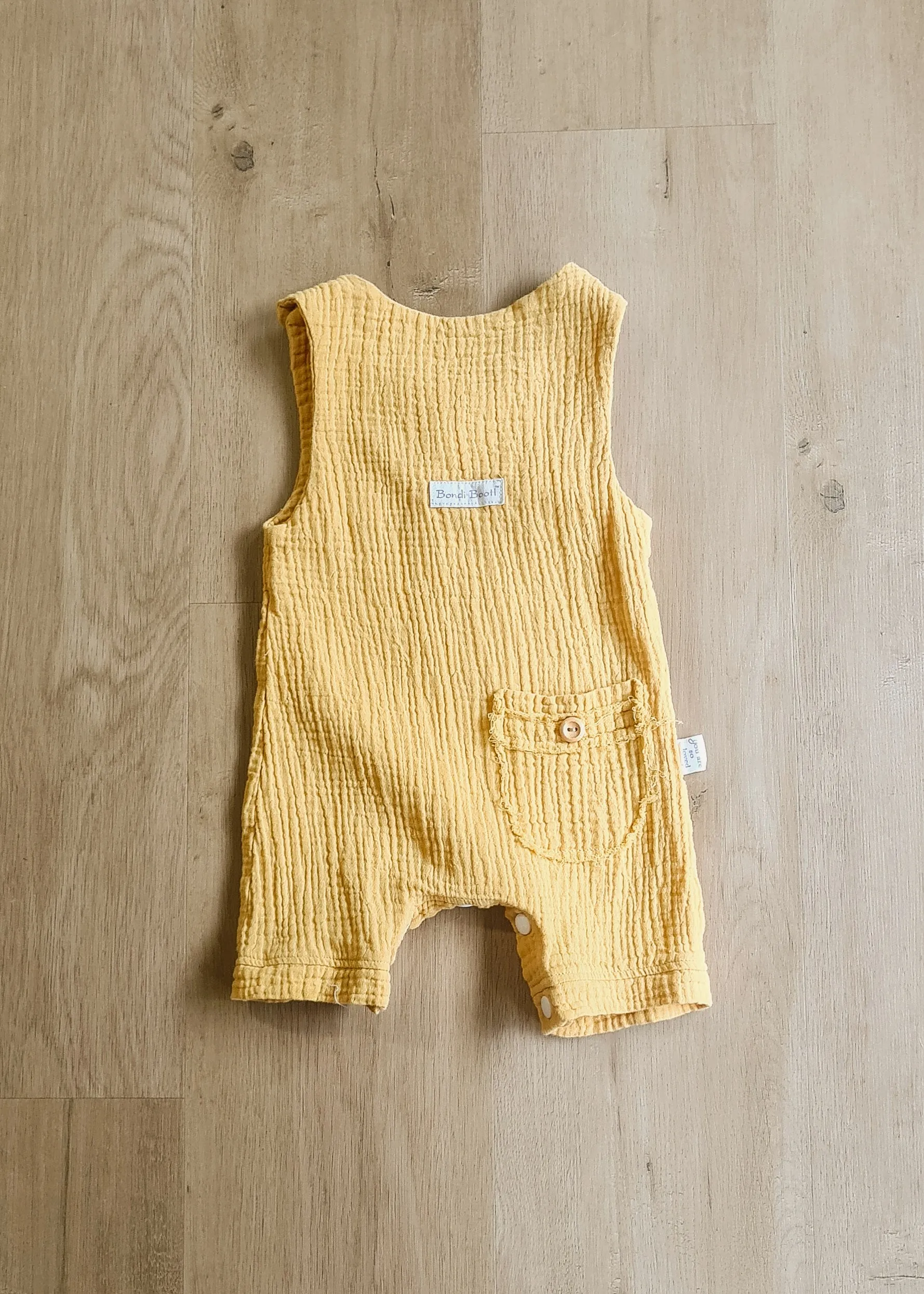 Overall Onesie - Mustard