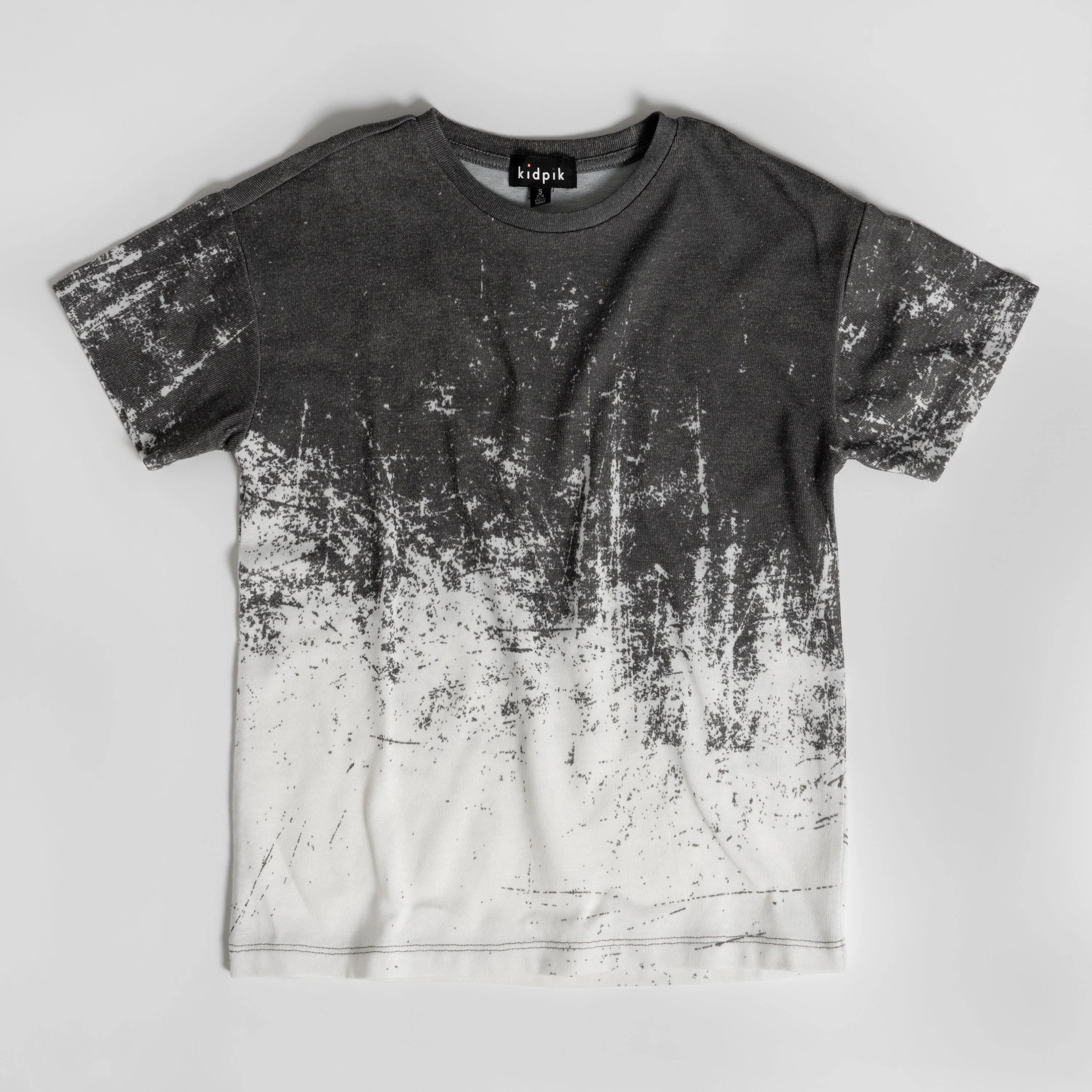 Oversized Distressed Print Tee