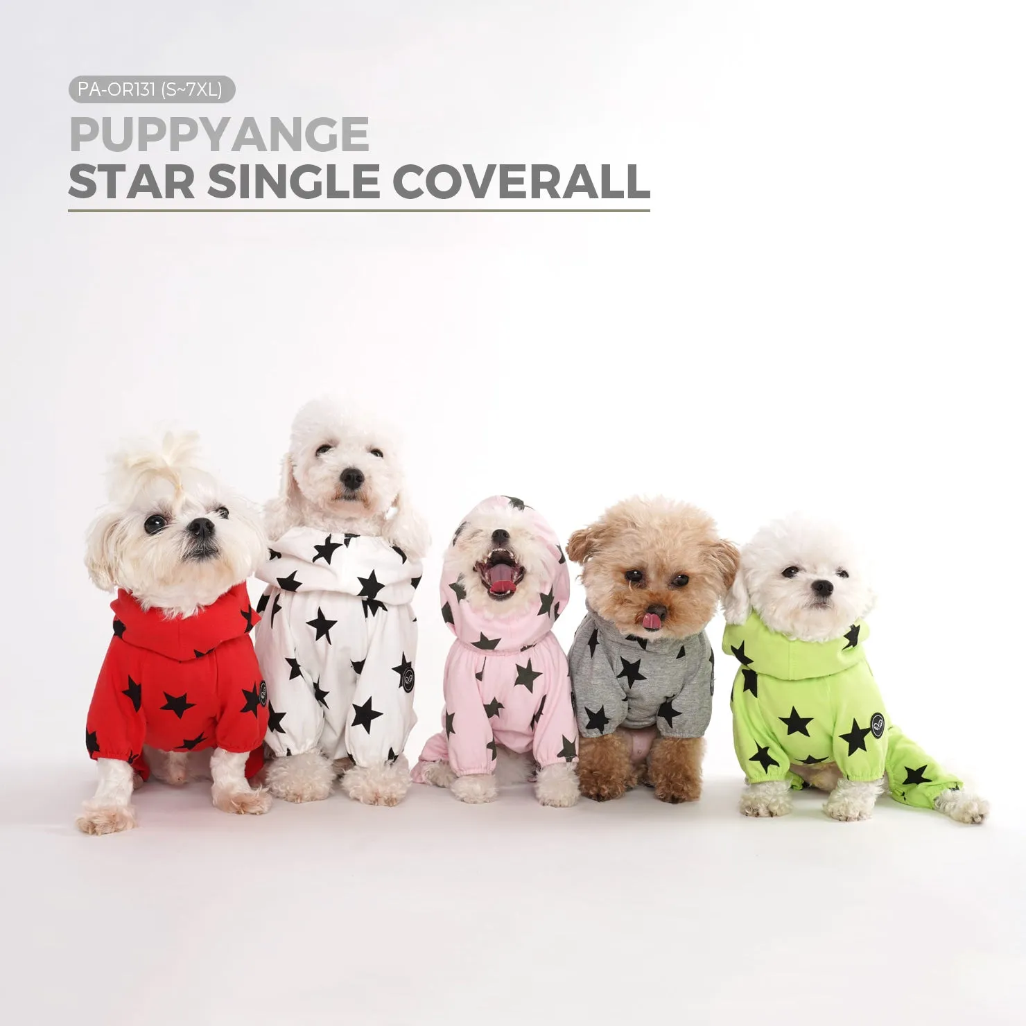 [PA-OR131] PUPPYANGEL Star Single Coverall (For Unisex) ( 2XL ~ 7XL )