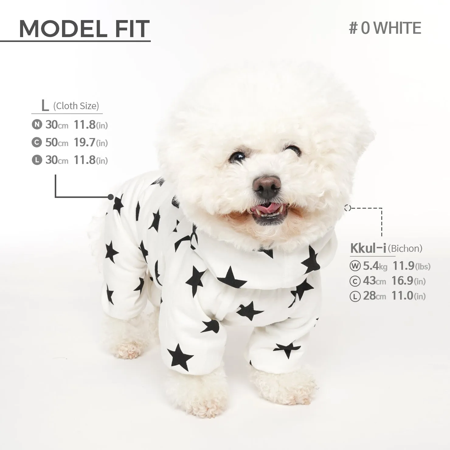 [PA-OR131] PUPPYANGEL Star Single Coverall (For Unisex) ( 2XL ~ 7XL )