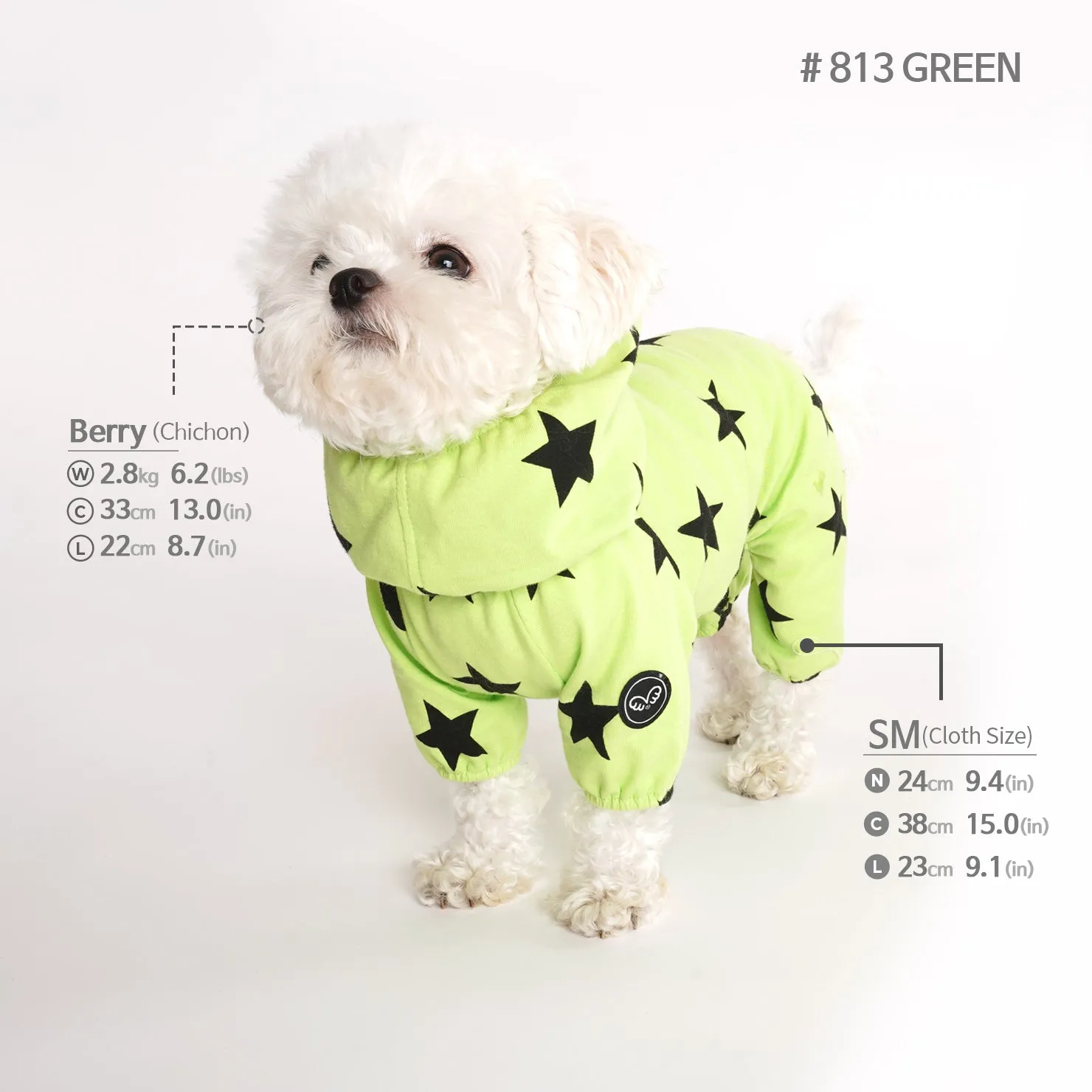 [PA-OR131] PUPPYANGEL Star Single Coverall (For Unisex) ( 2XL ~ 7XL )