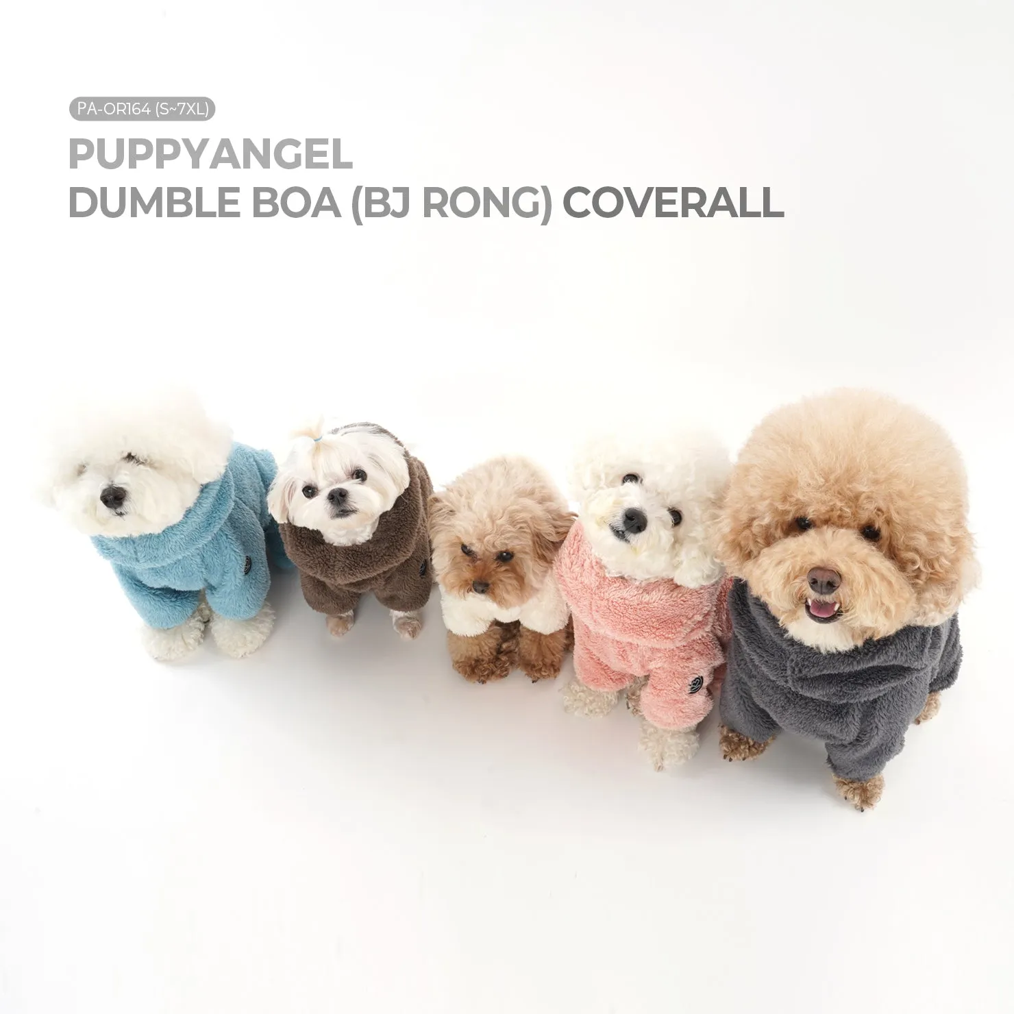 [PA-OR164] PUPPYANGEL DUMBLE BOA (BJ RONG) Coverall ( For Unisex, 2XL ~ 7XL)