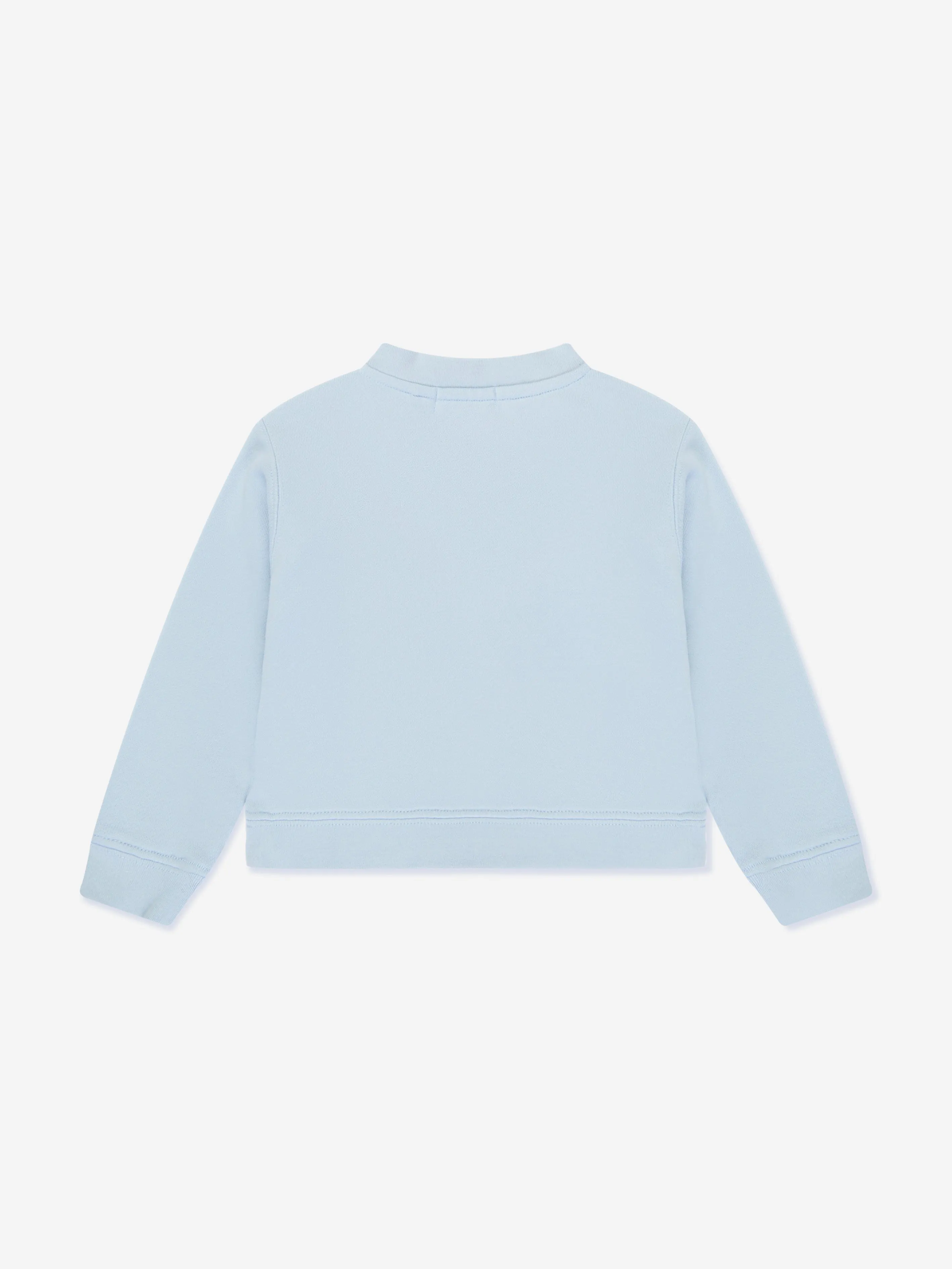 Palm Angels Baby Boys Curved Logo Sweatshirt in Blue