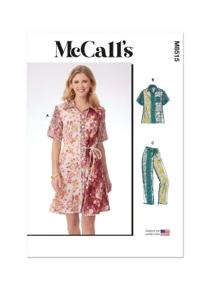 Pattern - Mccall's - M8395 - Misses’ Dress, Top and trousers