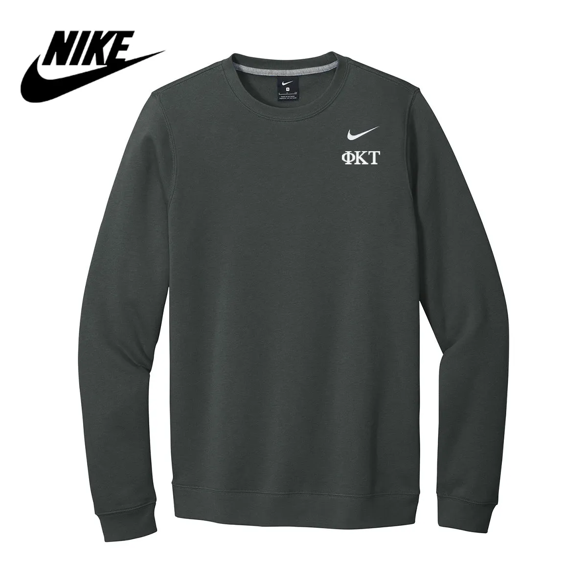 Phi Tau Nike Embroidered Crewneck