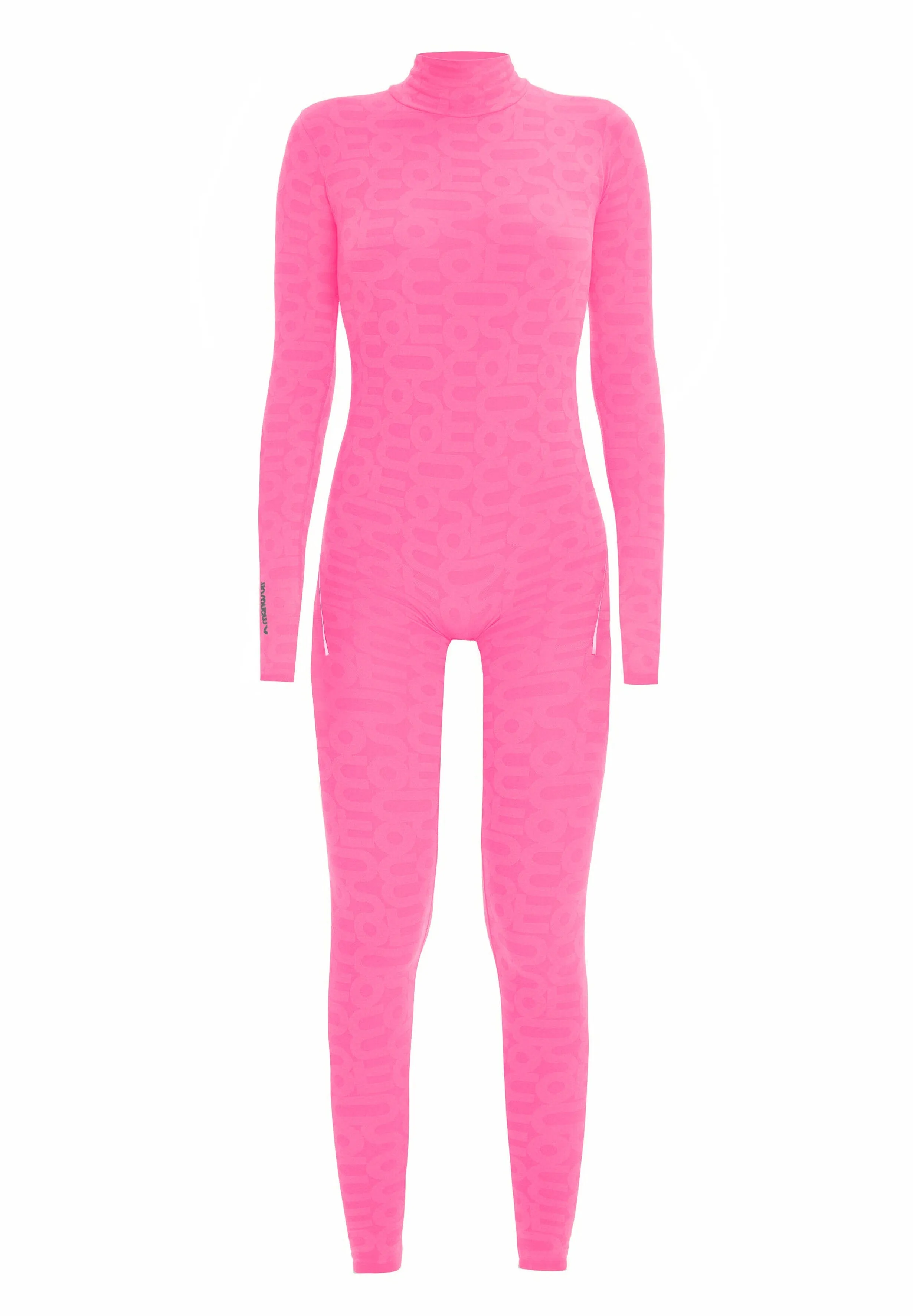 Pink Seamless Turtleneck Long Sleeve Full ECO Bodysuit