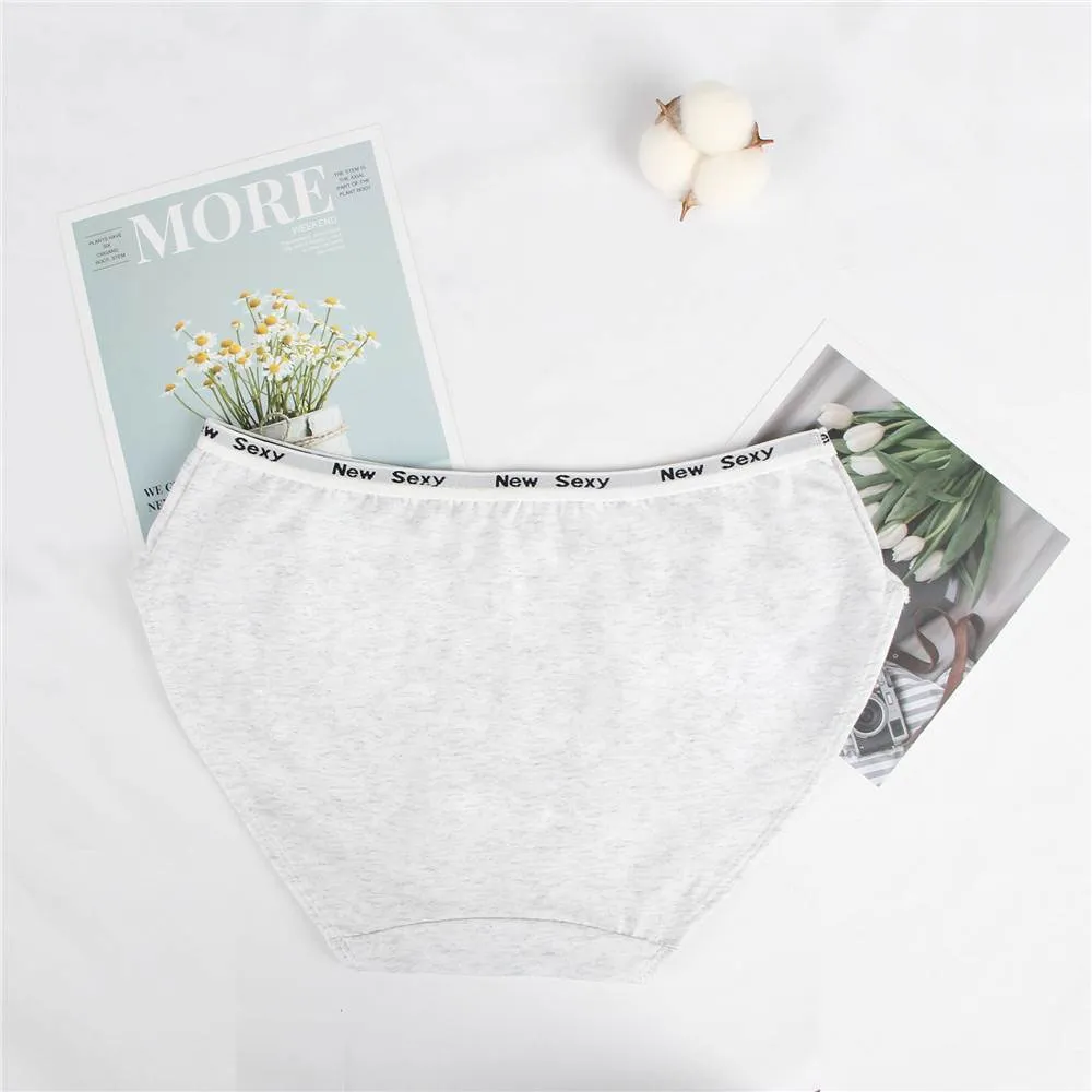 Plus Size Comfort Ultra-Soft Lace Edge Ladies Cotton Underwear