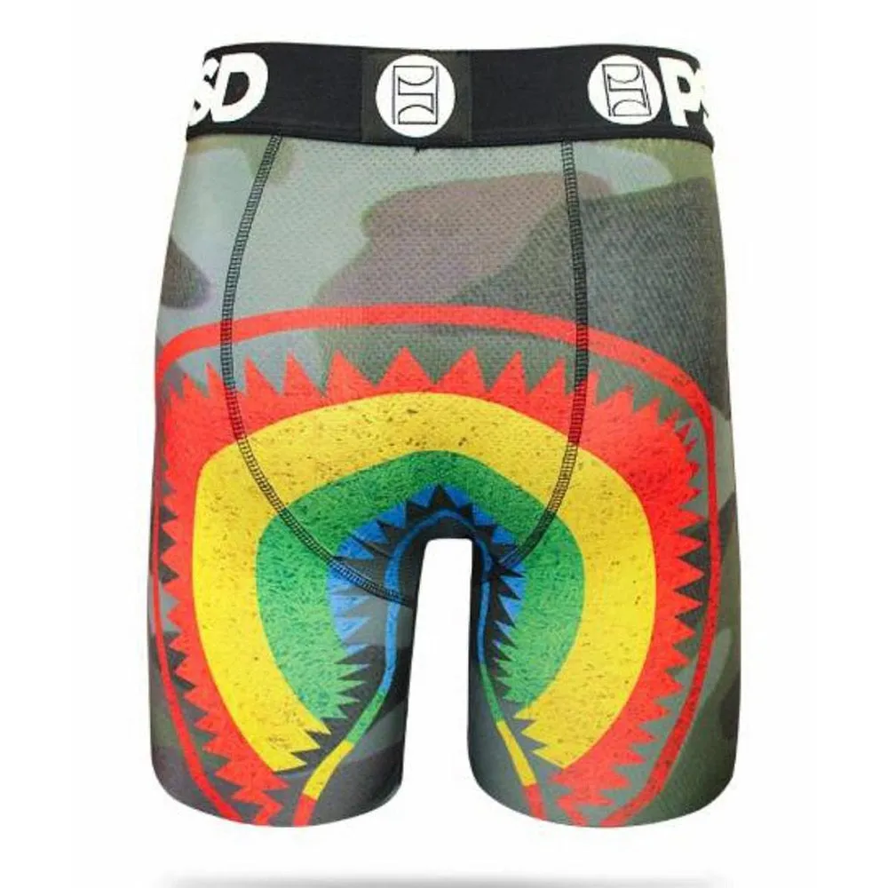 PSD Camo Rainbow Mens Multicolored Boxer Briefs X-Large Underwear - E31811024-MUL-XL