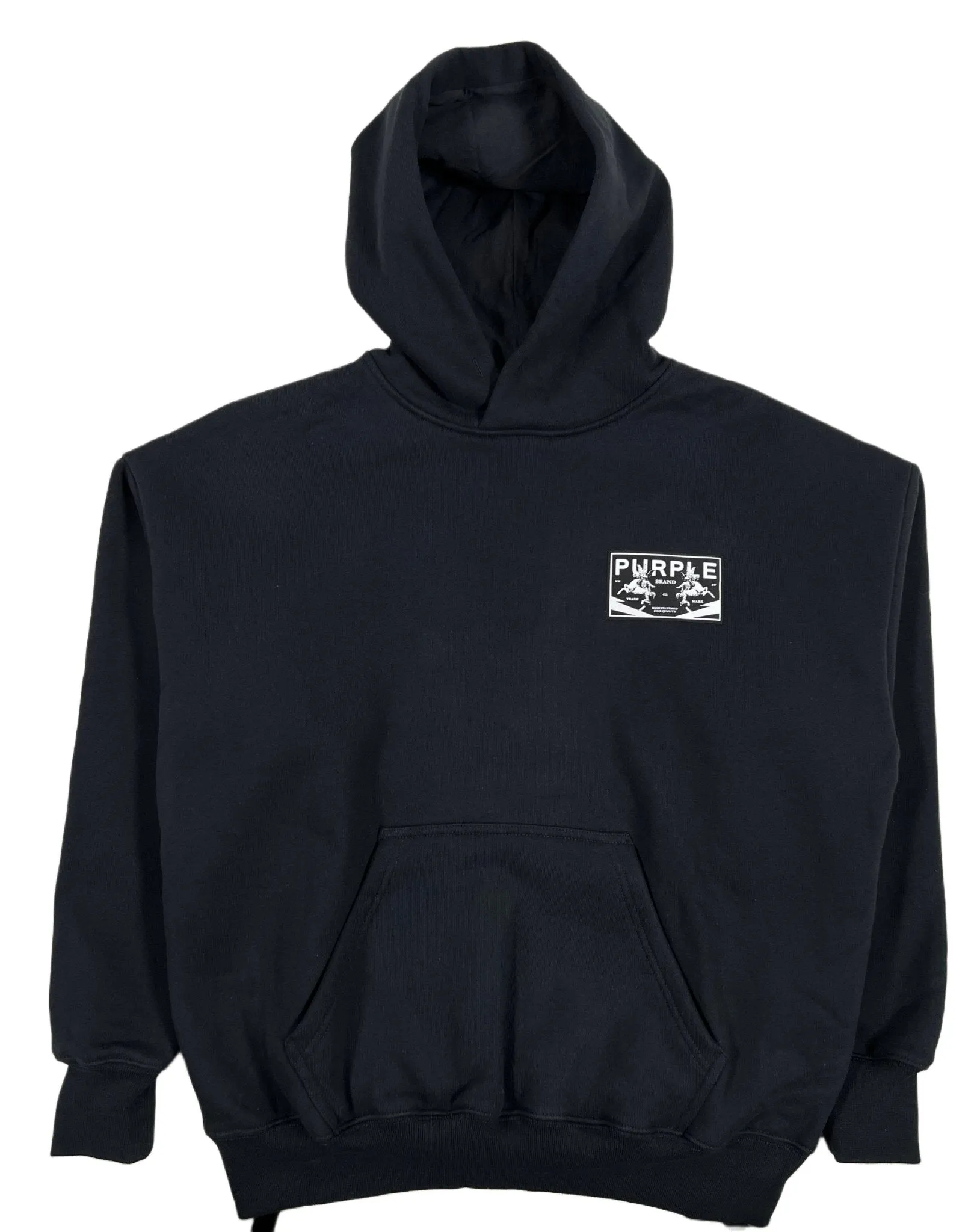 Purple Brand Hoodie P401-HBPH Hwt Fleece Po Hoody Black