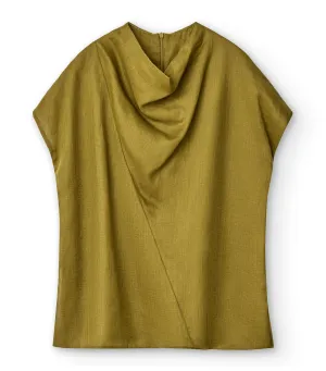 Ramie Top Olive Green