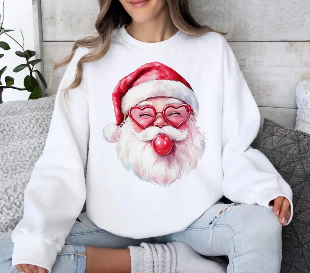 Ready to Ship Bubble Gum Santa~ Adult Unisex