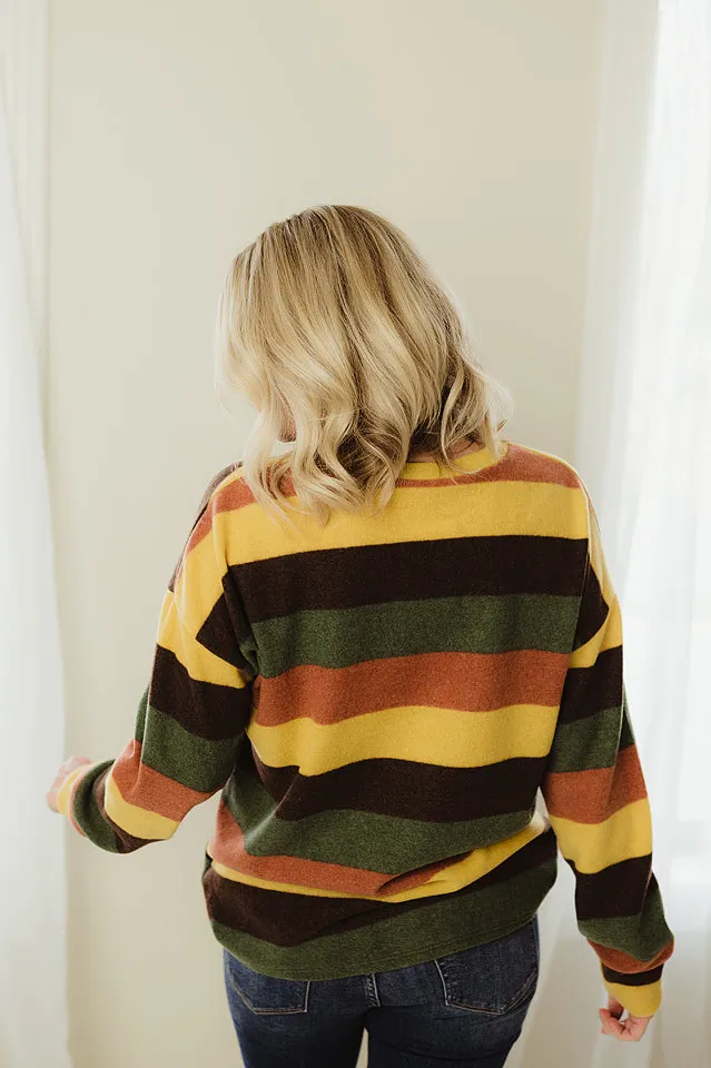 Relaxed Stripe Knit Top