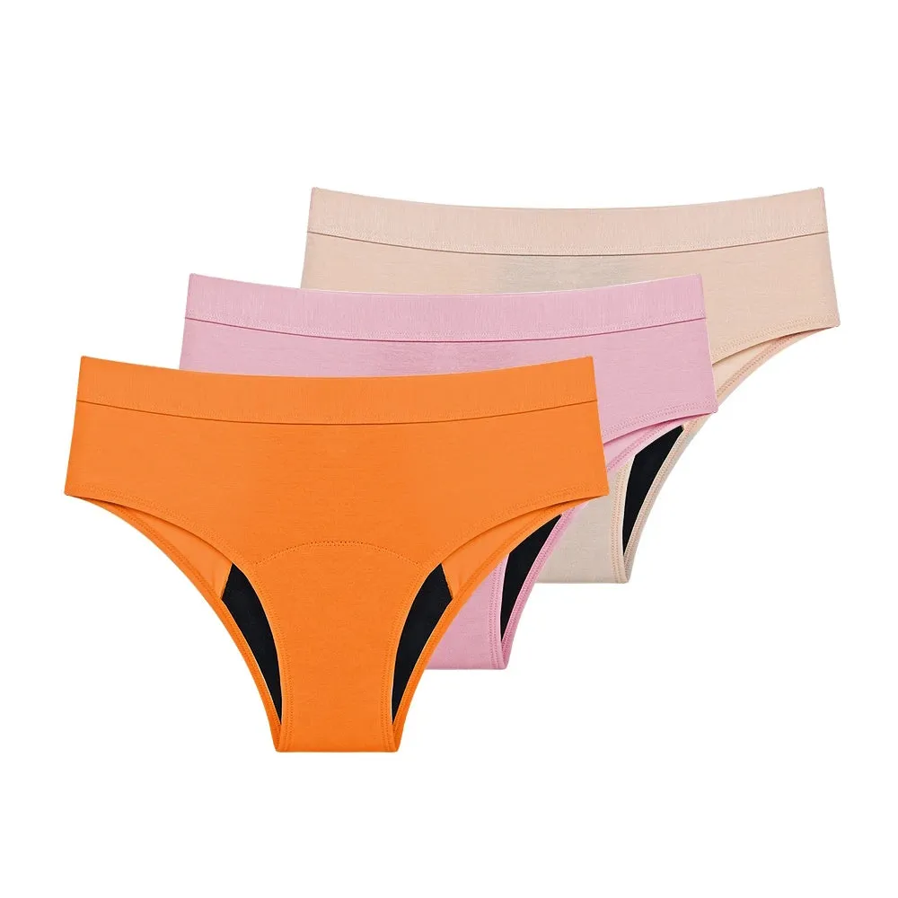 Reusable Washable Incontinence Panties Women Bamboo Discharge Bladder Control Panties 4 Layers Period Panties