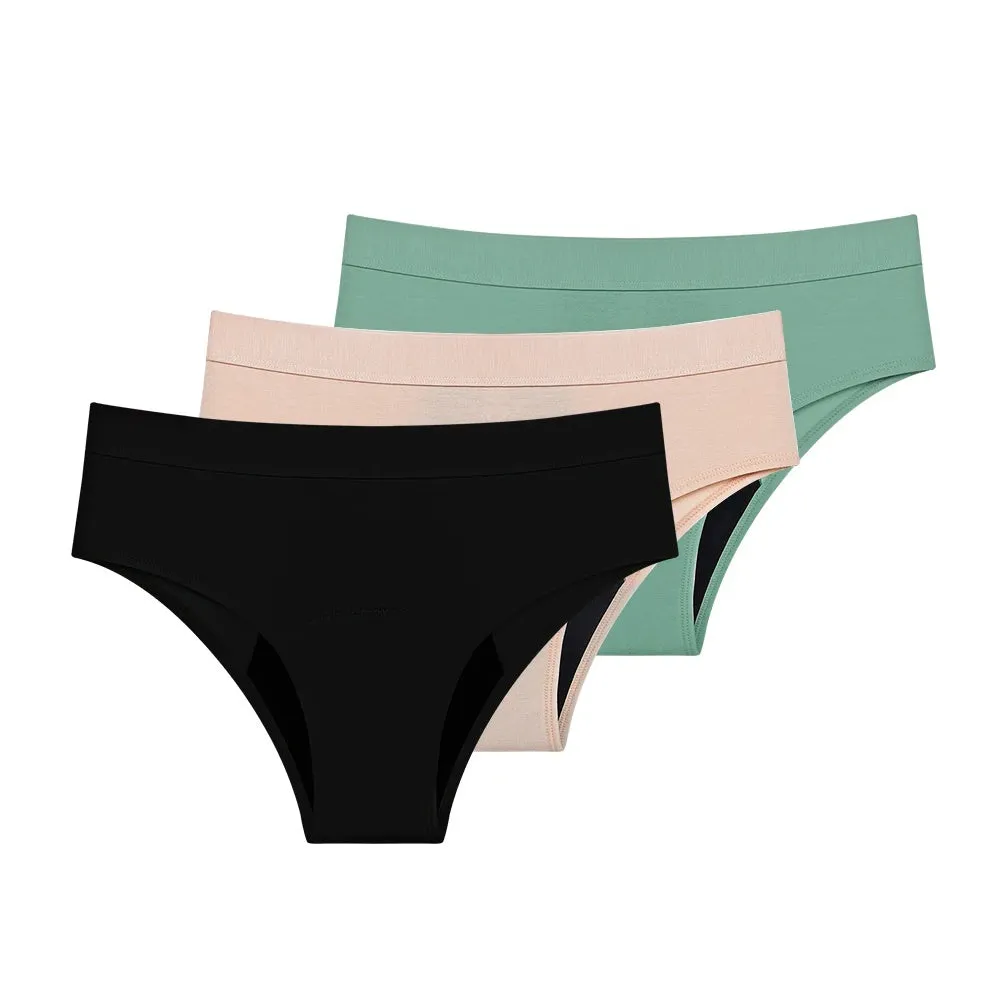 Reusable Washable Incontinence Panties Women Bamboo Discharge Bladder Control Panties 4 Layers Period Panties