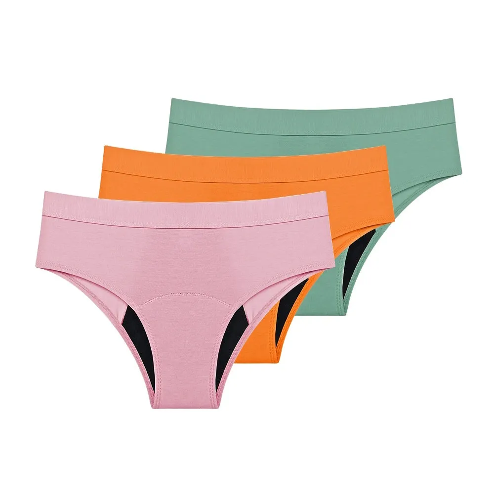 Reusable Washable Incontinence Panties Women Bamboo Discharge Bladder Control Panties 4 Layers Period Panties