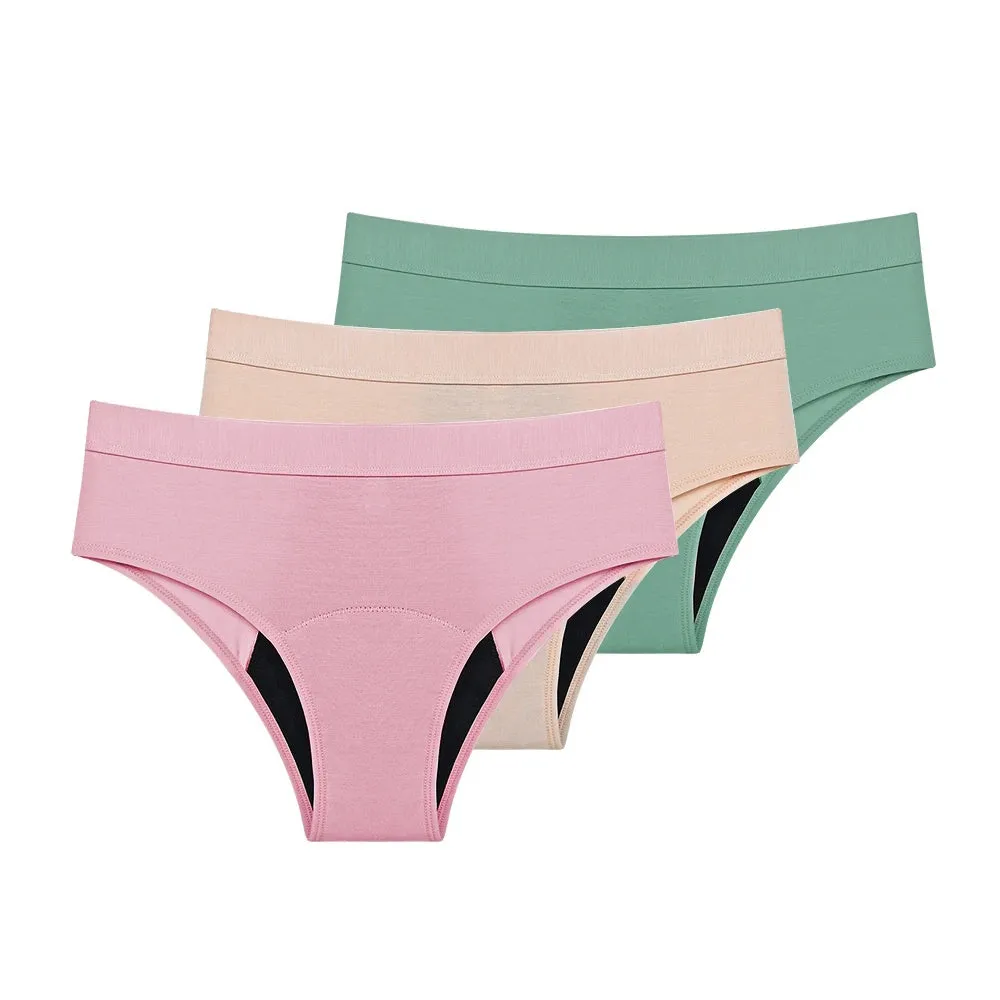 Reusable Washable Incontinence Panties Women Bamboo Discharge Bladder Control Panties 4 Layers Period Panties