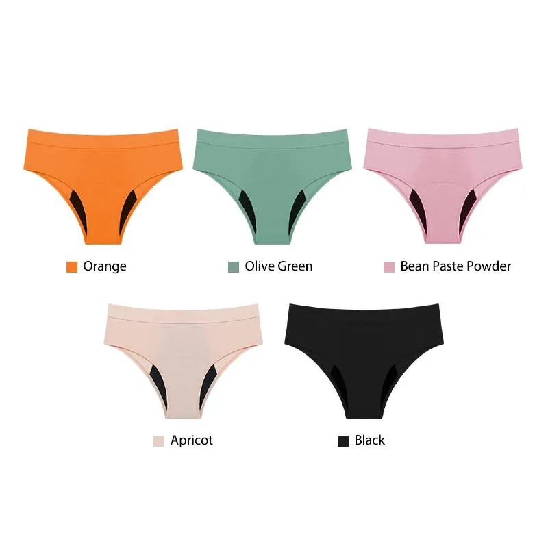 Reusable Washable Incontinence Panties Women Bamboo Discharge Bladder Control Panties 4 Layers Period Panties