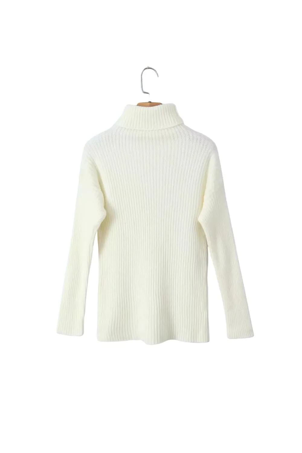 'Robin' High-Neck Long-Sleeve Pullover Sweater