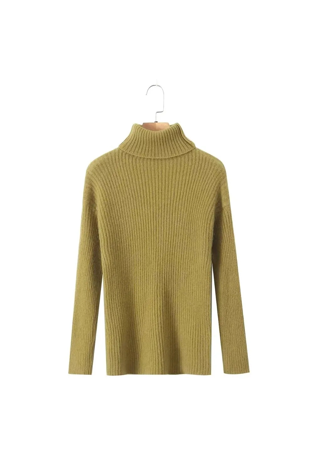 'Robin' High-Neck Long-Sleeve Pullover Sweater