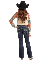 Rock and Roll Girls Scallop Emblem Bootcut - Dark Vintage - BG4MD05372