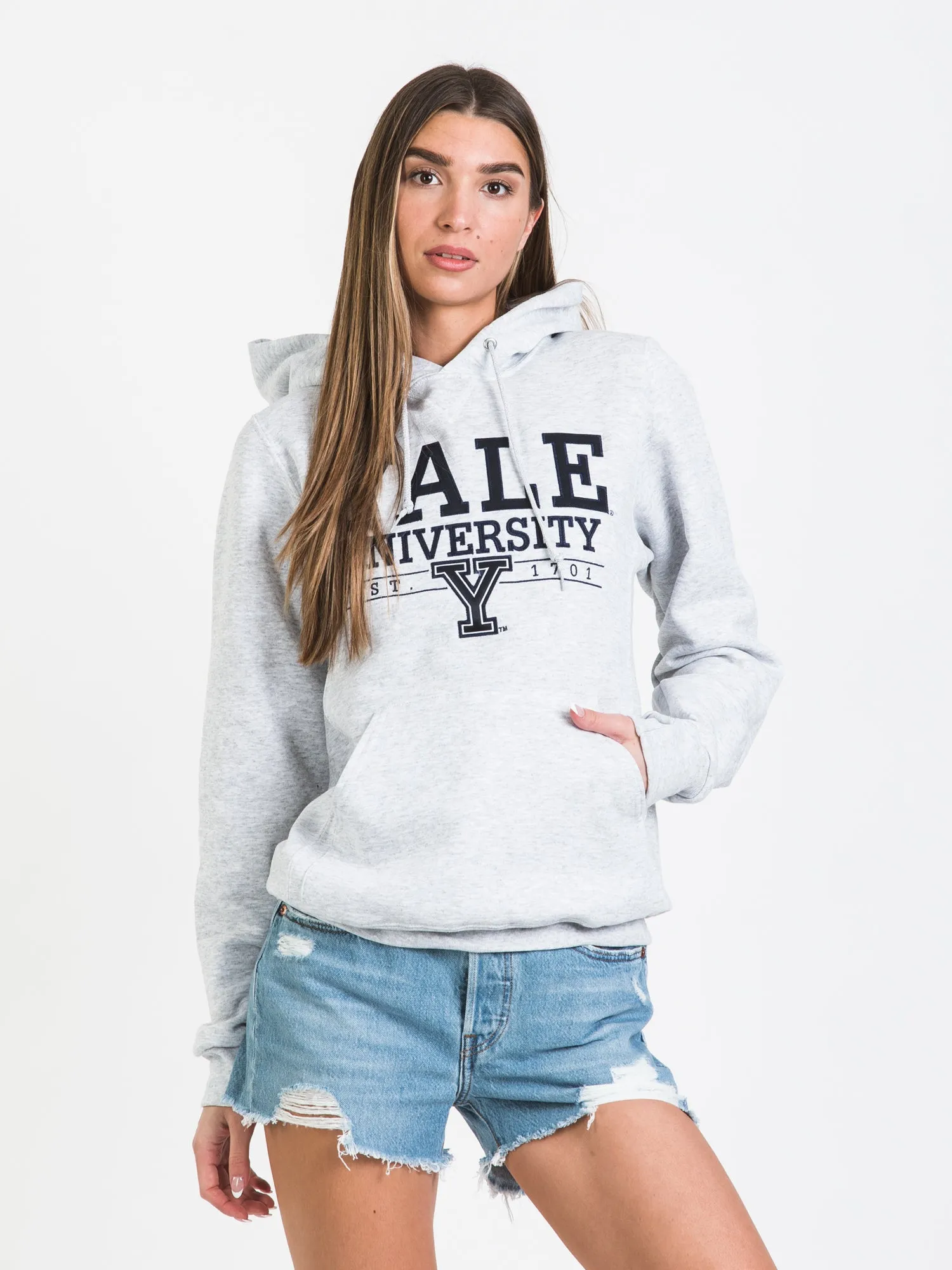 RUSSELL YALE PULLOVER HOODIE - CLEARANCE